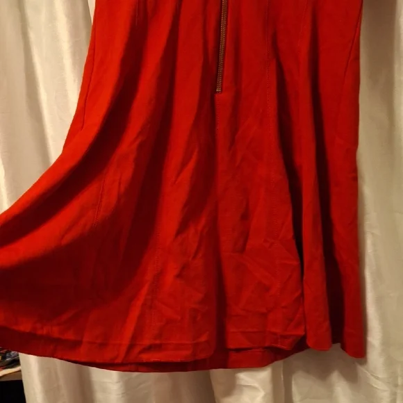 Banana Republic Vibrant Red Short Sleeve Dress 4P 🩵🩵🩵🩵 - Picture 10 of 11